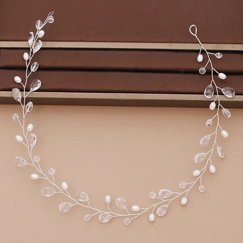 Strass-Tiara-Stirnband für die Braut