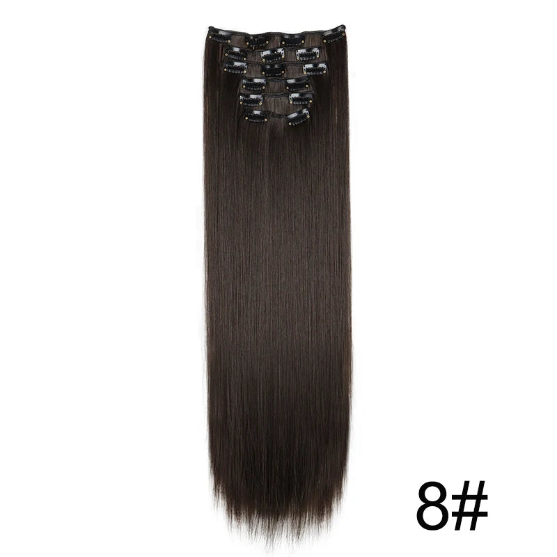 Clip-Extensions 6-teilig, lang & glatt, ultra-unsichtbar