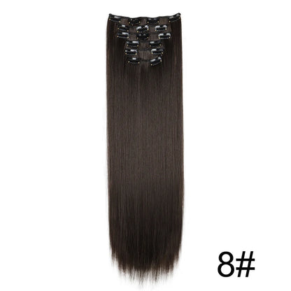 Clip-Extensions 6-teilig, glatt, Vollkopf