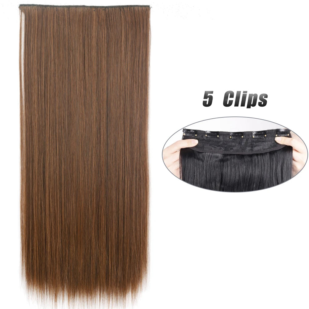 Clip-Extensions 5-teilig, lang & glatt, 80cm