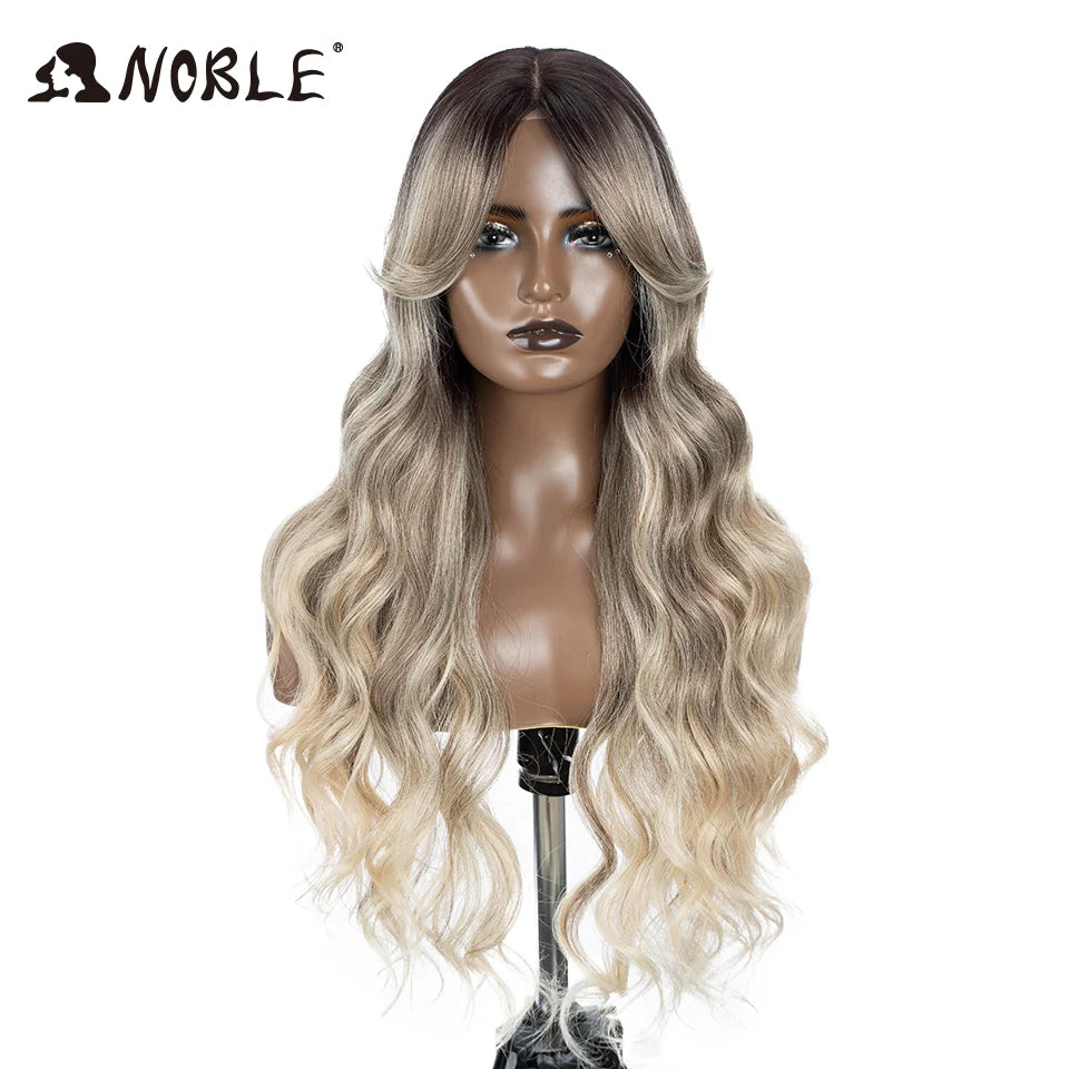 Braune Lace-Front-Perücke, Water Wave, 28 Zoll – Produktfoto 1