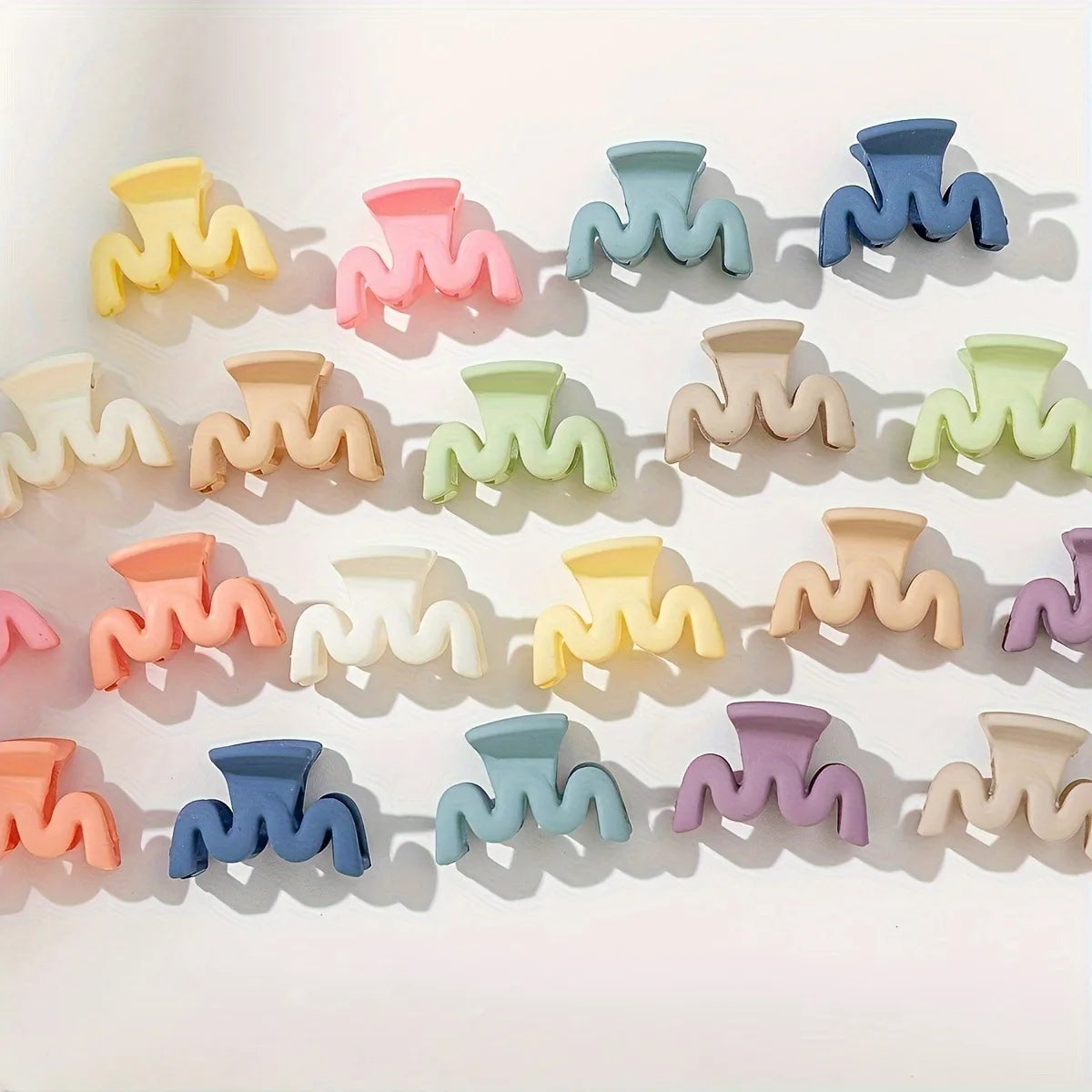 Matte Hohlkern-Haarklaue, Candy-Farben (20er)