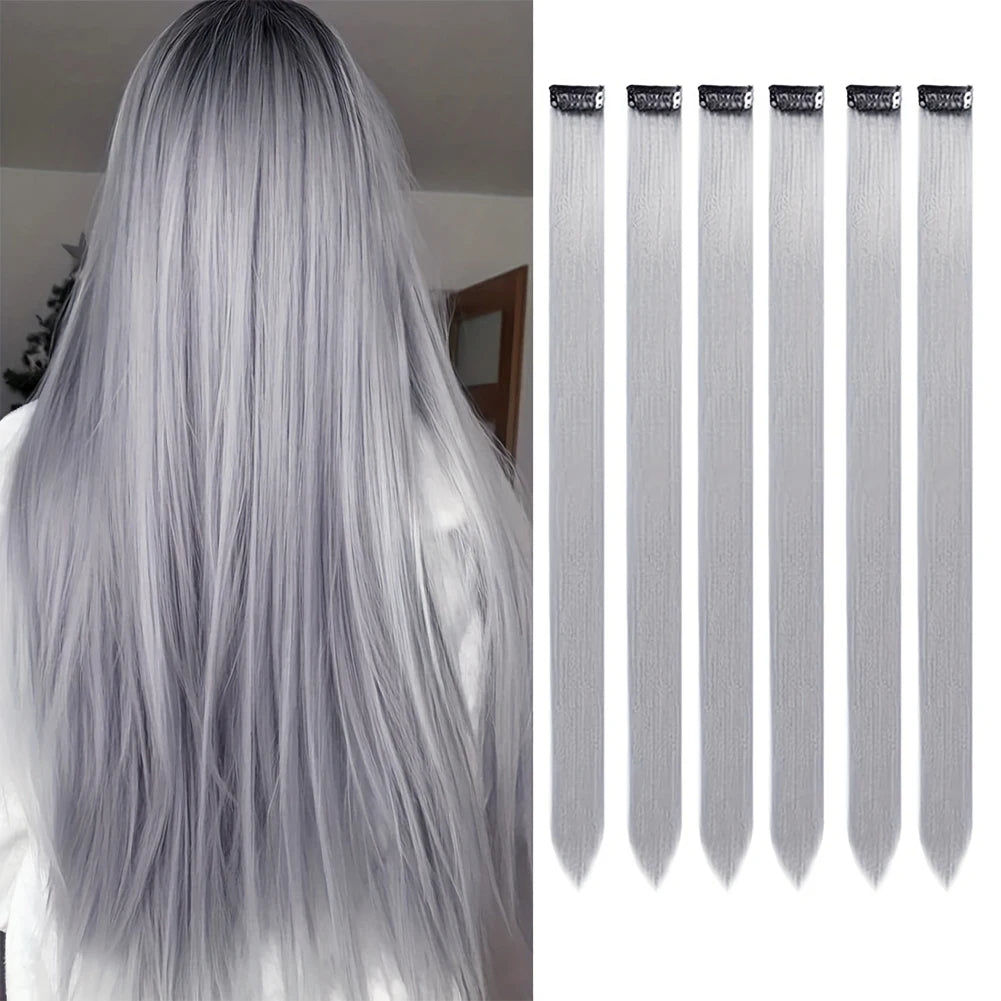 Clip-Extensions, bunte Party-Highlights, 22 Zoll