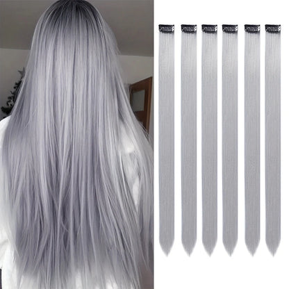 Clip-Extensions, bunte Party-Highlights, 22 Zoll
