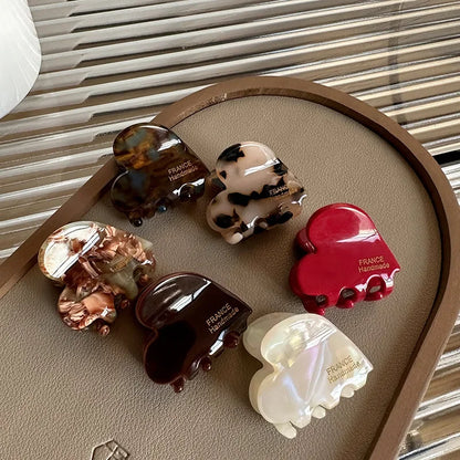 Herzförmige Mini-Acetatklammer