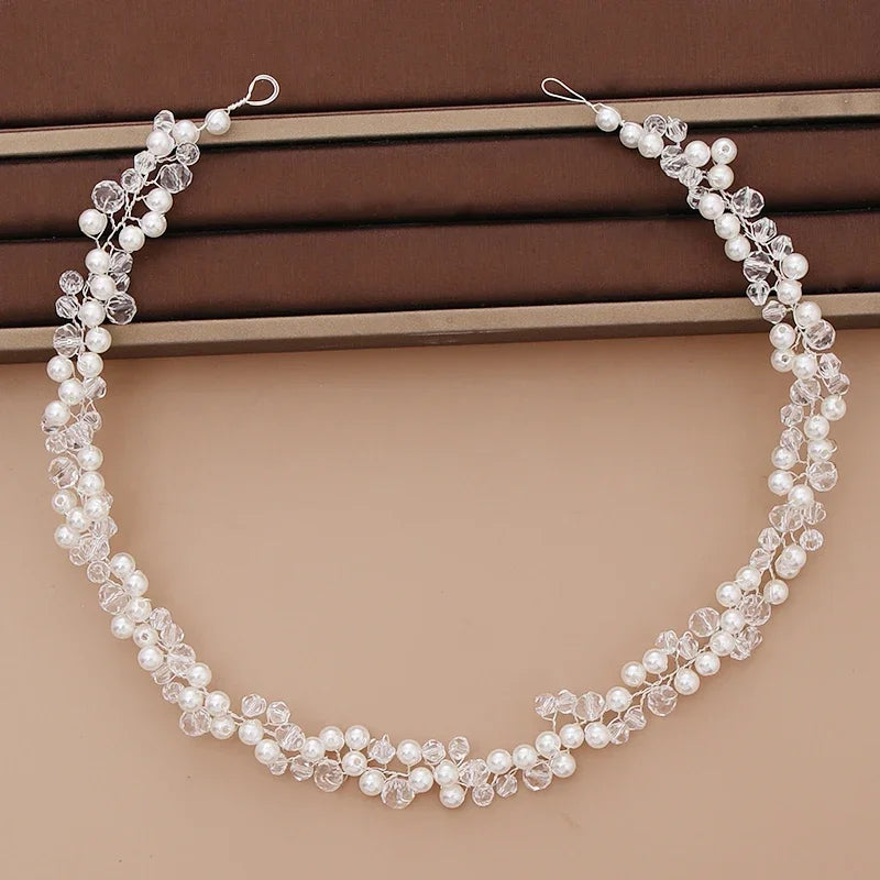 Strass-Tiara-Stirnband für die Braut