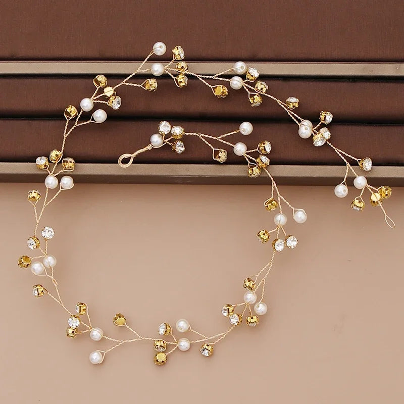 Strass-Tiara-Stirnband für die Braut