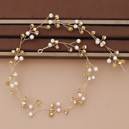 Strass-Tiara-Stirnband für die Braut