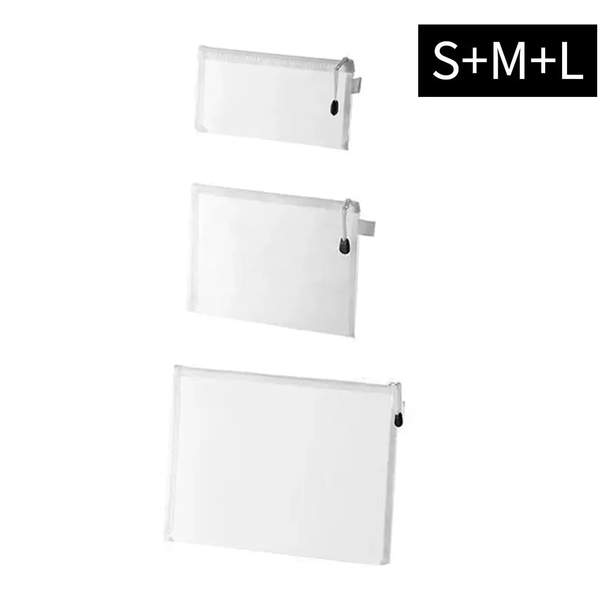Mesh-Kosmetik-Mäppchen-Set, 3-teilig