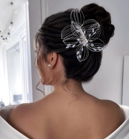 Durchbrochener Blatt-Haarkamm für Hochzeiten
